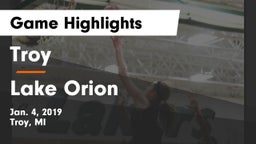 Troy  vs Lake Orion Game Highlights - Jan. 4, 2019