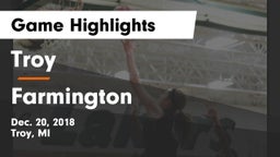 Troy  vs Farmington Game Highlights - Dec. 20, 2018