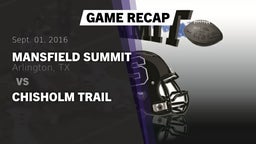 Recap: Mansfield Summit  vs. Chisholm Trail 2016