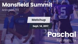 Matchup: Mansfield vs. Paschal  2017