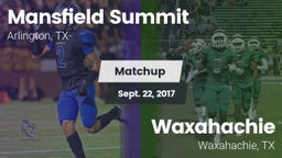 Matchup: Mansfield vs. Waxahachie  2017