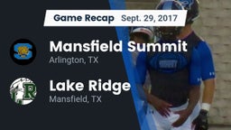 Recap: Mansfield Summit  vs. Lake Ridge  2017