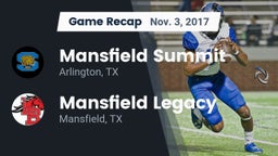 Recap: Mansfield Summit  vs. Mansfield Legacy  2017