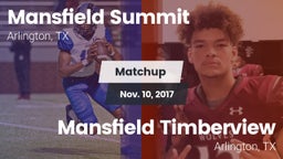 Matchup: Mansfield vs. Mansfield Timberview  2017