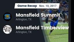Recap: Mansfield Summit  vs. Mansfield Timberview  2017