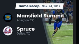 Recap: Mansfield Summit  vs. Spruce  2017