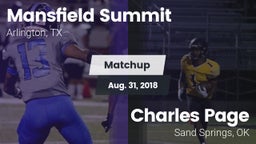 Matchup: Mansfield vs. Charles Page  2018