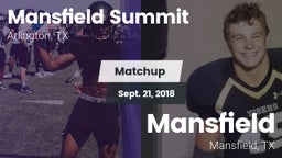 Matchup: Mansfield vs. Mansfield  2018