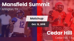 Matchup: Mansfield vs. Cedar Hill  2018