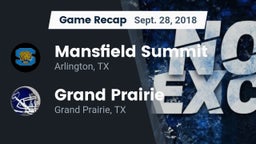 Recap: Mansfield Summit  vs. Grand Prairie  2018