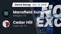 Recap: Mansfield Summit  vs. Cedar Hill  2018
