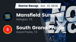Recap: Mansfield Summit  vs. South Grand Prairie  2018