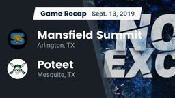 Recap: Mansfield Summit  vs. Poteet  2019