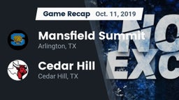 Recap: Mansfield Summit  vs. Cedar Hill  2019
