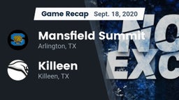 Recap: Mansfield Summit  vs. Killeen  2020