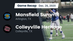 Recap: Mansfield Summit  vs. Colleyville Heritage  2020