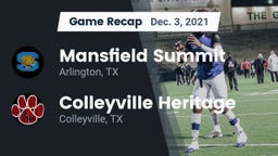 Recap: Mansfield Summit  vs. Colleyville Heritage  2021