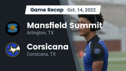 Recap: Mansfield Summit  vs. Corsicana  2022