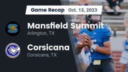 Recap: Mansfield Summit  vs. Corsicana  2023