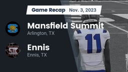 Recap: Mansfield Summit  vs. Ennis  2023