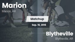 Matchup: Marion  vs. Blytheville  2016