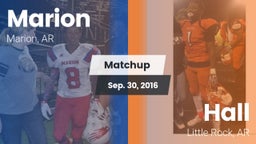 Matchup: Marion  vs. Hall  2016