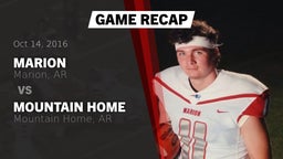 Recap: Marion  vs. Mountain Home  2016