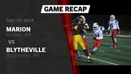 Recap: Marion  vs. Blytheville  2014