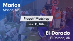 Matchup: Marion  vs. El Dorado  2016