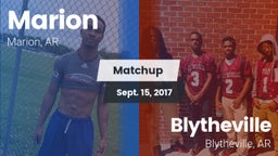 Matchup: Marion  vs. Blytheville  2017