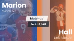 Matchup: Marion  vs. Hall  2017