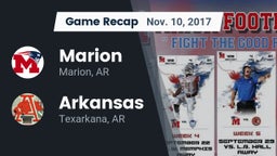 Recap: Marion  vs. Arkansas  2017