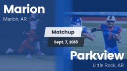 Matchup: Marion  vs. Parkview  2018