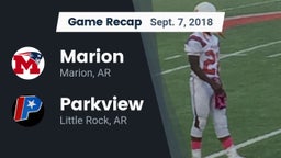 Recap: Marion  vs. Parkview  2018