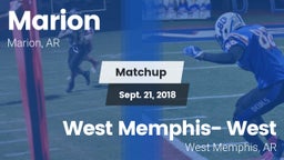 Matchup: Marion  vs. West Memphis- West 2018
