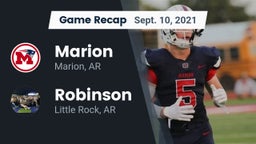 Recap: Marion  vs. Robinson  2021