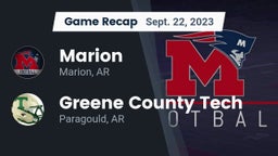Recap: Marion  vs. Greene County Tech  2023
