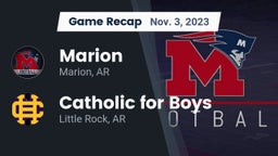 Recap: Marion  vs. Catholic  for Boys 2023