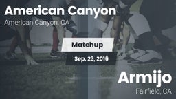 Matchup: American Canyon vs. Armijo  2016