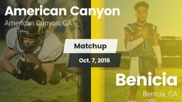 Matchup: American Canyon vs. Benicia  2016