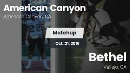 Matchup: American Canyon vs. Bethel  2016