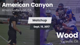 Matchup: American Canyon vs. Wood  2017