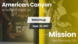 Matchup: American Canyon vs. Mission  2017