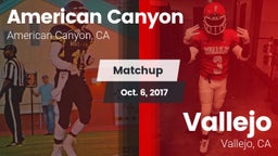 Matchup: American Canyon vs. Vallejo  2017