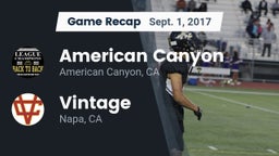 Recap: American Canyon  vs. Vintage  2017
