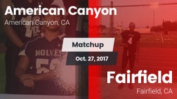 Matchup: American Canyon vs. Fairfield  2017