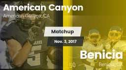 Matchup: American Canyon vs. Benicia  2017