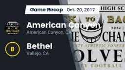 Recap: American Canyon  vs. Bethel  2017