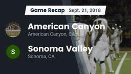 Recap: American Canyon  vs. Sonoma Valley  2018