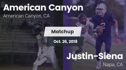 Matchup: American Canyon vs. Justin-Siena  2018
